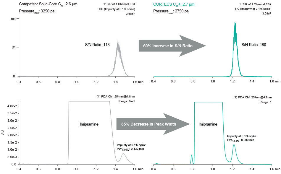 Positively charged surface midification