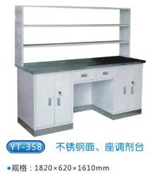 商品名称：YT-358不锈钢面座调剂台